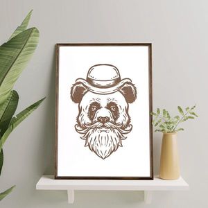 Tablou decorativ, TD093, Desenat manual, Natural imagine