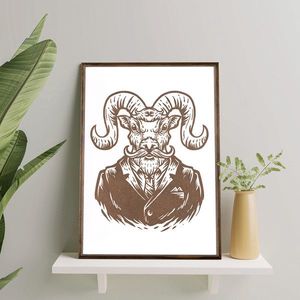 Tablou decorativ, TD095, Desenat manual, Natural imagine