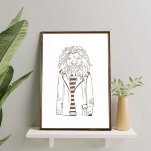 Tablou decorativ, TD107, Desenat manual, Natural imagine