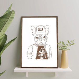 Tablou decorativ, TD109, Desenat manual, Natural imagine