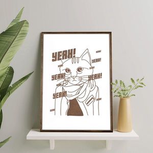 Tablou decorativ, TD110, Desenat manual, Natural imagine