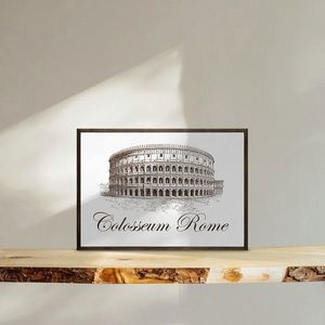 Tablou decorativ, TD117, Desenat manual, Natural imagine