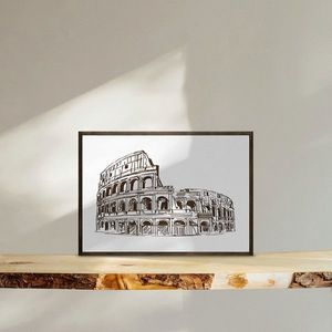 Tablou decorativ, TD118, Desenat manual, Natural imagine