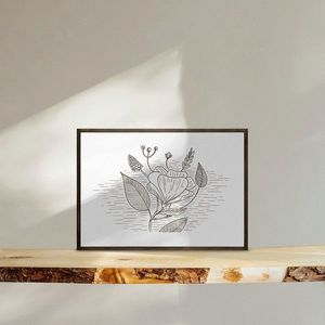 Tablou decorativ, TD122, Desenat manual, Natural imagine