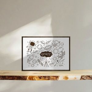 Tablou decorativ, TD127, Desenat manual, Natural imagine