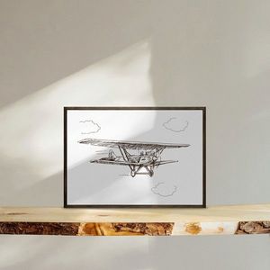 Tablou decorativ, TD131, Desenat manual, Natural imagine