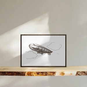 Tablou decorativ, TD132, Desenat manual, Natural imagine