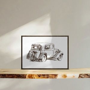 Tablou decorativ, TD137, Desenat manual, Natural imagine