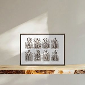 Tablou decorativ, TD139, Desenat manual, Natural imagine