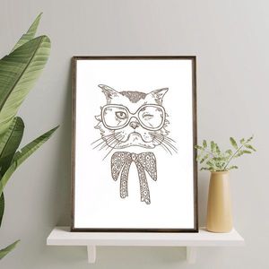 Tablou decorativ, TD149, Desenat manual, Natural imagine