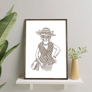 Tablou decorativ, TD154, Desenat manual, Natural imagine