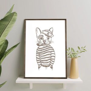 Tablou decorativ, TD155, Desenat manual, Natural imagine