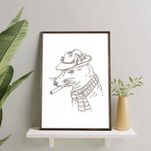 Tablou decorativ, TD158, Desenat manual, Natural imagine