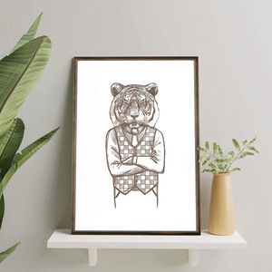 Tablou decorativ, TD161, Desenat manual, Natural imagine