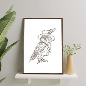 Tablou decorativ, TD162, Desenat manual, Natural imagine