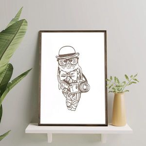 Tablou decorativ, TD163, Desenat manual, Natural imagine