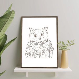 Tablou decorativ, TD169, Desenat manual, Natural imagine