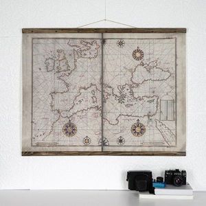 Tablou decorativ, Map117, Piele ecologica, Multicolor imagine