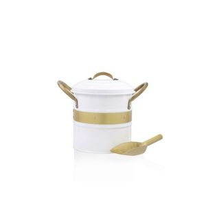 Cos depozitare, Hermia, 280TMA1654, Alb/Auriu imagine