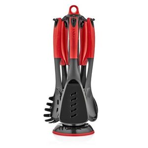 Set accesorii bucatarie, Hermia, 732SNP1131, Roșu/Negru imagine