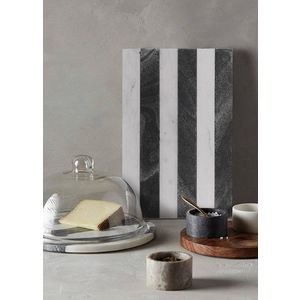 Platou servire alimente, Hermia, 280TMA1895, Alb/Negru imagine