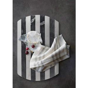 Platou servire alimente, Hermia, 280TMA1896, Alb/Negru imagine