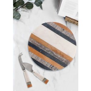 Platou servire alimente, Hermia, 280TMA1906, Verde / Natural imagine