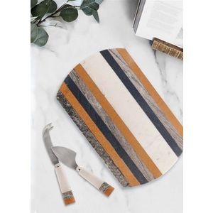 Platou servire alimente, Hermia, 280TMA1907, Verde / Natural imagine