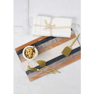 Platou servire alimente, Hermia, 280TMA1908, Verde / Natural imagine