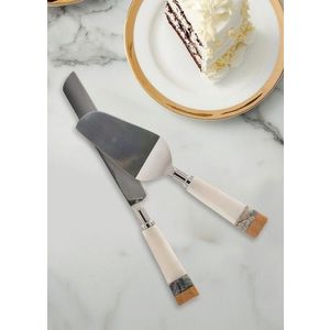 Set platouri servire desert, Hermia, 280TMA1899, Galben/Alb imagine