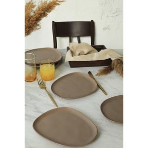 Set farfurii pentru desert, Hermia, 275KRM2183, Antibacterian, Grej imagine