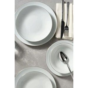 Serviciu de masa, Hermia, 973BRS3152, Farfurie desert: 20 cm (2 bucăți), Alb imagine