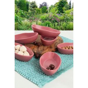 Set boluri pentru aperitive, Hermia, 275KRM1755, Roz prafuit imagine