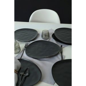 Set farfurii, Hermia, 275KRM2167, Antibacterian, Negru mat imagine