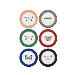 Set farfurii pentru desert, Hermia, 280TMA1696, Multicolor imagine