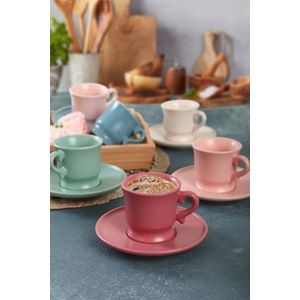 Set cesti de cafea, Hermia, 275KRM1872, Antibacterian, Multicolor imagine