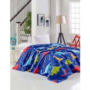 Cuvertura matlasata dubla, L'essentiel Maison, Dinazorus, Bumbac, Dark Blue / Red / Yellow / Green / White / Turquoise imagine