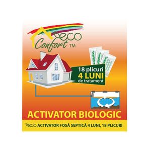 Activator biologic pentru fose septice, 18 plicuri, tratament 4 luni, Eco Confort imagine