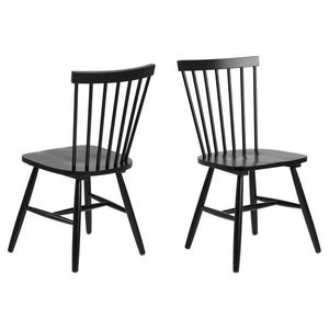 Scaun Riano, Actona, 50.5x49.5x86 cm, lemn de frasin, negru imagine