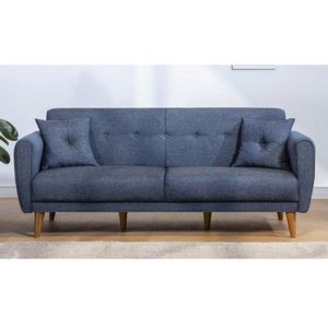 Canapea extensibila 3 locuri, Atelier del Sofa, 867UNQ1325, Albastru inchis imagine