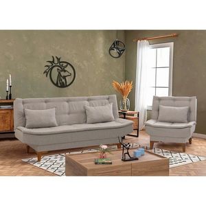 Set canapea extensibilă, Atelier del Sofa, 867UNQ1644, Crem imagine