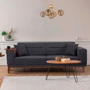 Canapea extensibila 3 locuri, Atelier del Sofa, 867UNQ1364, Antracit imagine