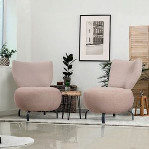 Set scaune, Atelier del Sofa, 867UNQ1068, Roz somon imagine