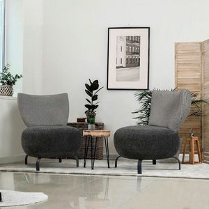 Set scaune, Atelier del Sofa, 867UNQ1071, Antracit imagine