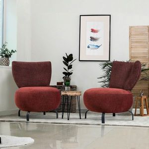 Set scaune, Atelier del Sofa, 867UNQ1074, Rosu claret imagine