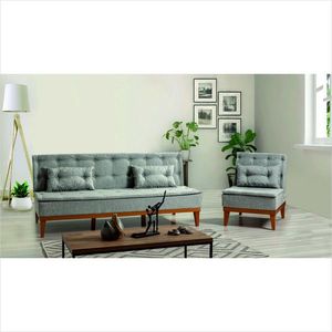 Set canapea extensibilă, Atelier del Sofa, 867UNQ1604, Gri imagine