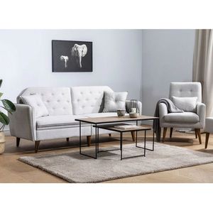 Set canapea extensibilă, Atelier del Sofa, 867UNQ1628, Crem imagine
