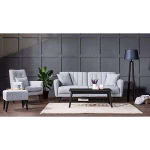 Set canapea extensibilă, Atelier del Sofa, 867UNQ1678, Gri imagine