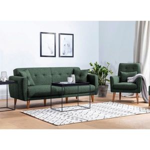Set canapea extensibilă, Atelier del Sofa, 867UNQ1592, Verde imagine