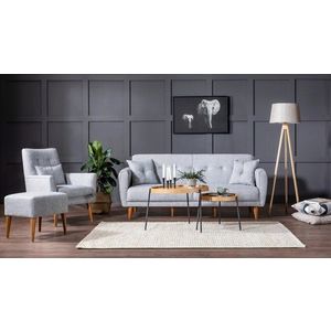 Set canapea extensibilă, Atelier del Sofa, 867UNQ1588, Gri imagine